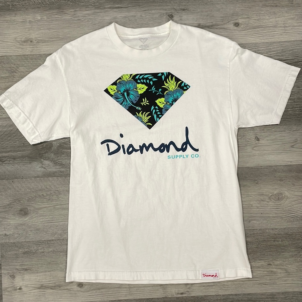 💎 Diamond Supply Co. Men’s White T-shirt — Size Large